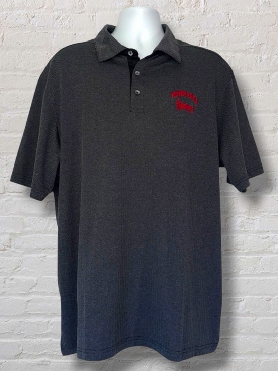 Champion Other - Champion Nebraska Huskers Polo Shirt Men’s Gray Short Sleeve Embroidered Logo XL